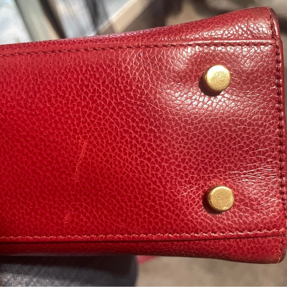 Vintage Coach Madison Biltmore Italy 4417 Top Handle Red. - Picture 8 of 16